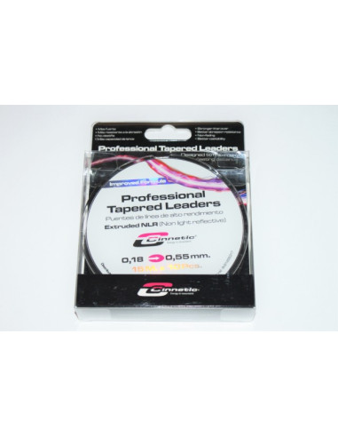 Cinnetic Professional Taper Leaders NLR 0.20-0.57mm 15mx10